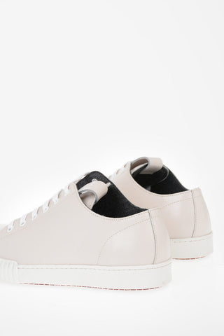 Sneakers Stringate in Pelle