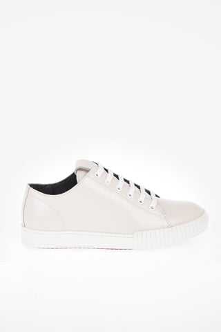 Sneakers Stringate in Pelle