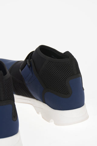 Fabric Sock Sneakers with Touch Strap Detail