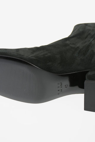 Stivaletti in Pelle Scamosciata 5cm