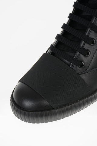 Leather Lace Up Sneakers