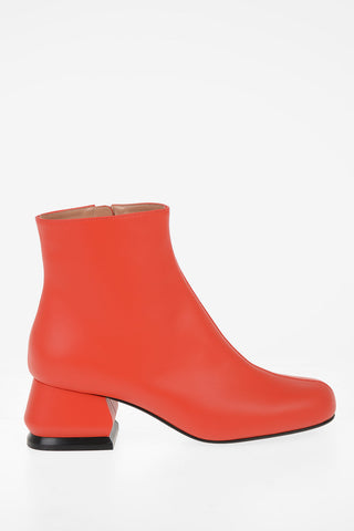 5cm Leather Ankle Boots