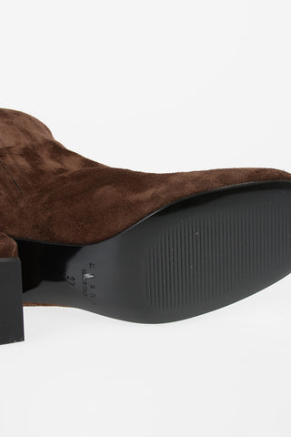 5cm Suede Leather Ankle Boots