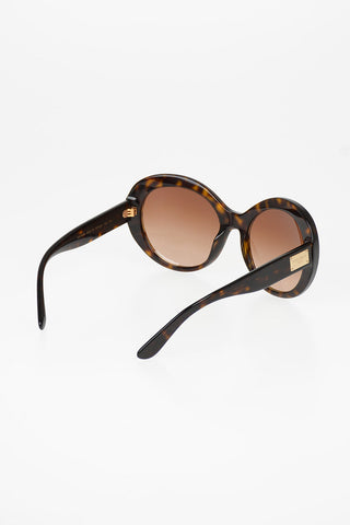 Faded Lenses Round Eye Sunglasses