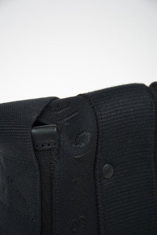 MM11 Fabric Shoulder Bag with Leather Insert