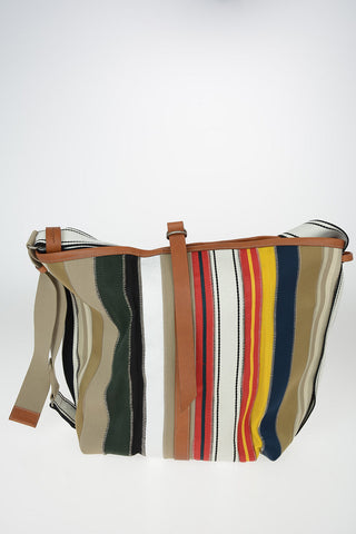 MM11 Shoulder Bag with Leather Insert