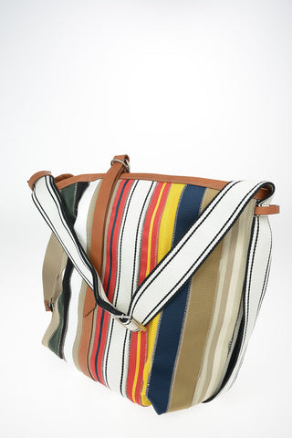 MM11 Shoulder Bag with Leather Insert