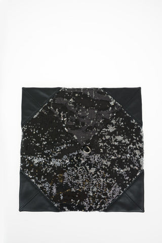 MM11 Leather Glitter Shoulder Bag