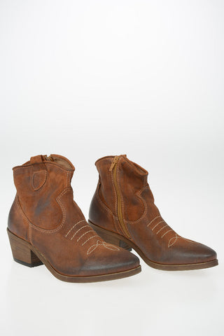 5 cm leather Chunky Heel Jodhpur boots