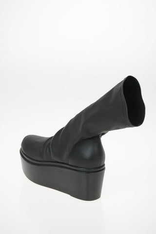7cm Leather SOCK SABOT Ankle Boot