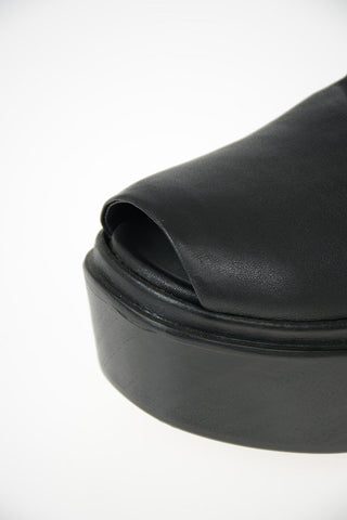 7cm Leather SOCK SABOT Ankle Boot