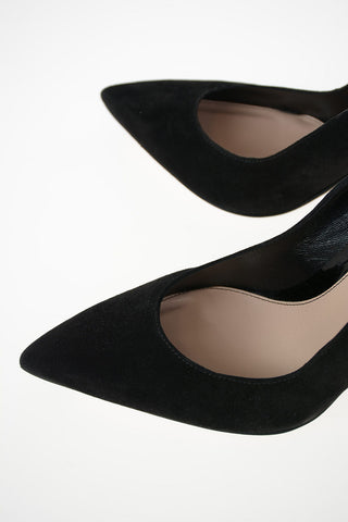 10cm Suede Leather Decolletè