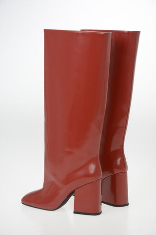 9 cm leather Knee boots