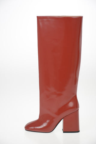 9 cm leather Knee boots