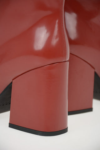 9 cm leather Knee boots