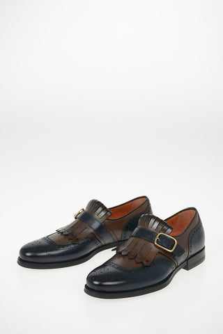 Leather Loafer with Broguing