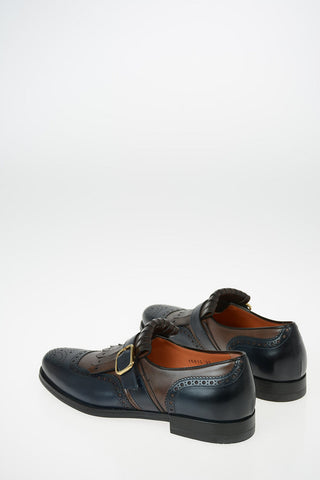 Leather Loafer with Broguing