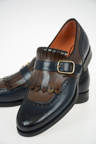 Leather Loafer with Broguing