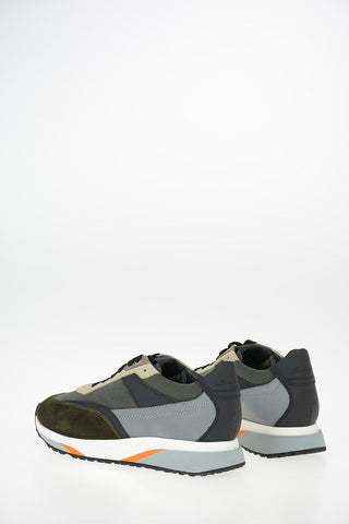 Fabric and Leather Sneakers