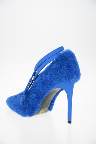 11cm Shearling ZIPTIE Pumps