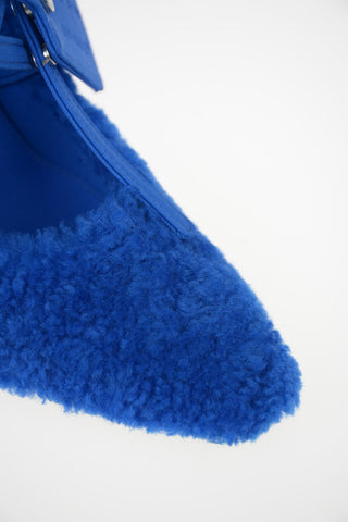 11cm Shearling ZIPTIE Pumps