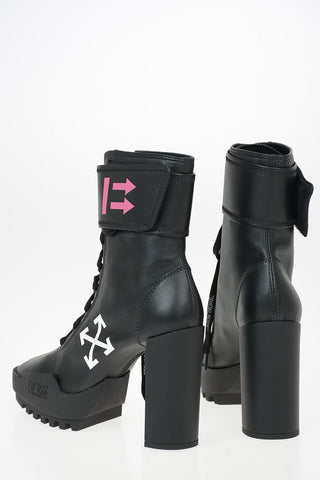 12cm Leather Ankle Boots
