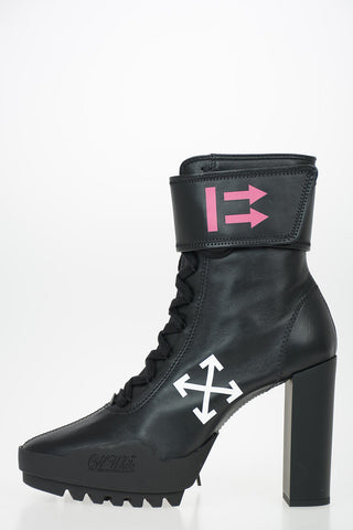 12cm Leather Ankle Boots
