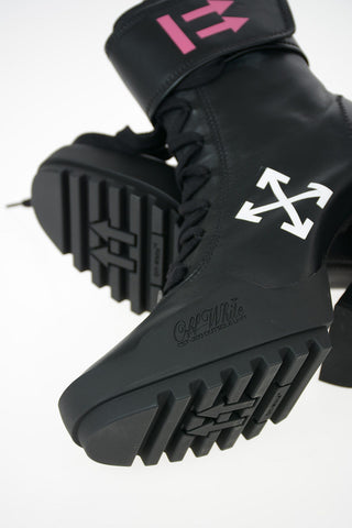 12cm Leather Ankle Boots
