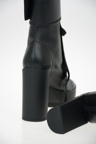 12cm Leather Ankle Boots