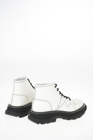 Patent leather Combat boots