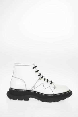 Patent leather Combat boots