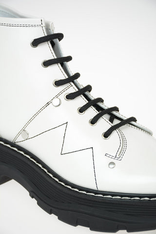 Patent leather Combat boots