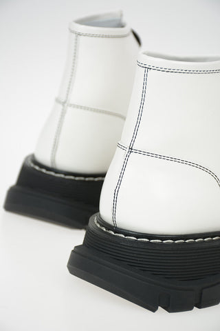 Patent leather Combat boots