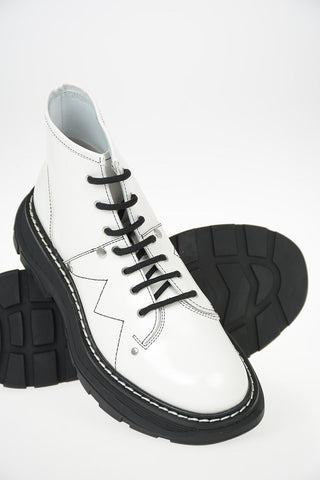 Patent leather Combat boots