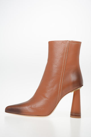 9cm Leather Ankle Boots