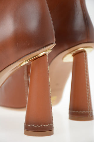 9cm Leather Ankle Boots
