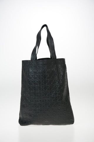 leather LINE Tote bag