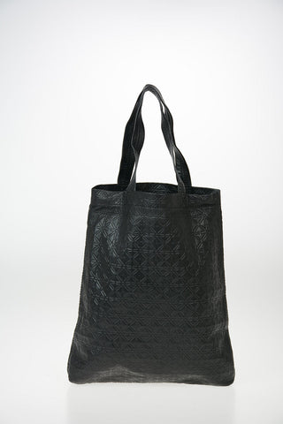 leather LINE Tote bag