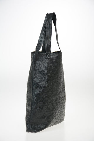 leather LINE Tote bag