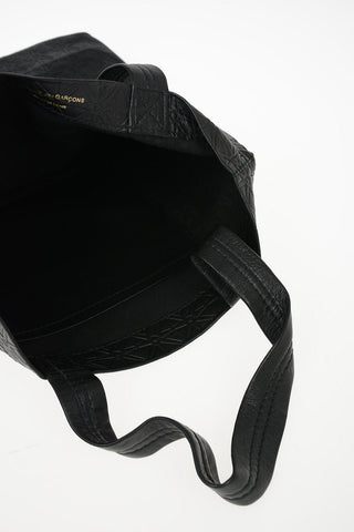 leather LINE Tote bag