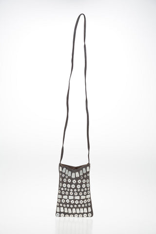 Leather and Applications Shoulder Bag
