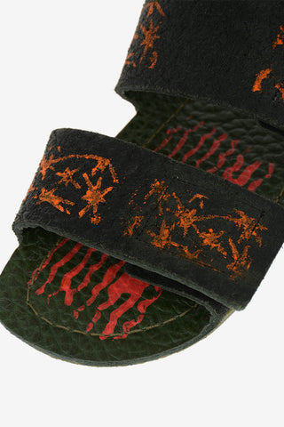 leather printed Slippers