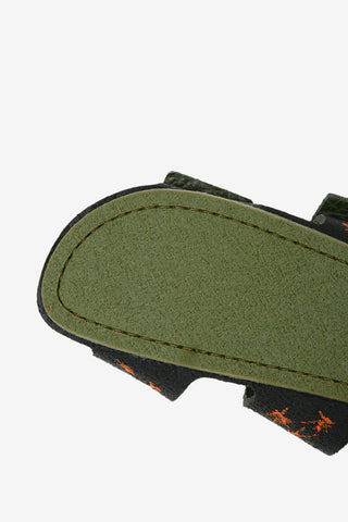 leather printed Slippers
