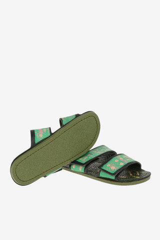 Slipper in pelle a Fantasia