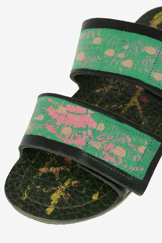 Slipper in pelle a Fantasia