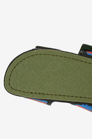 leather printed Slippers