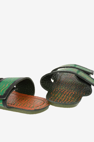 leather printed Slippers