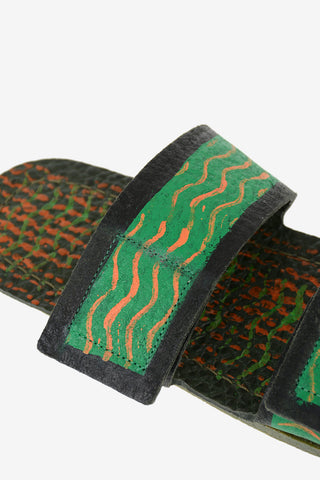 leather printed Slippers