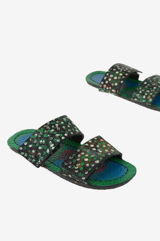 leather printed Slippers