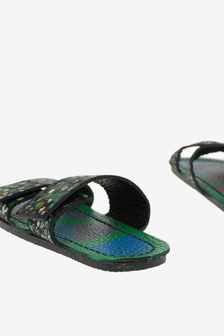 leather printed Slippers